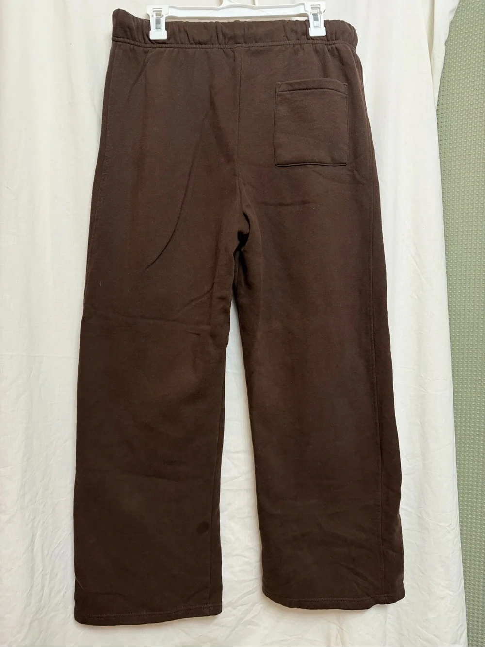 Garage Brown Elastic Waist Drawstring Sweatpants